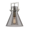 INNOVATIONS 411-1SM-CB-G411-10SM Newton Cone 1-Light Mini Pendant Champagne Bronze