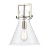 INNOVATIONS 411-1SM-CB-G411-10CL Newton Cone 1-Light Mini Pendant Champagne Bronze