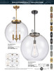 INNOVATIONS 221-3S-BB-G128-16 Athens 3-Light Pendant Brushed Brass
