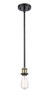 INNOVATIONS 516-1S-BAB-G128-14 Athens 1-Light Pendant Black Antique Brass