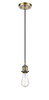 INNOVATIONS 516-1P-AB-G128-14 Athens 1-Light Pendant Antique Brass