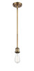 INNOVATIONS 516-1S-BB-G559-12ME Bridal Veil 1-Light Mini Pendant Brushed Brass
