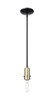 INNOVATIONS 716-1S-BAB-G484-7OP Brookhaven Flute 1-Light Mini Pendant Black Antique Brass