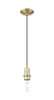 INNOVATIONS 716-1P-AB-G484-7OP Brookhaven Flute 1-Light Mini Pendant Antique Brass