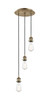 INNOVATIONS 113B-3P-AB-GBD-124 Bristol 3-Light Multi Pendant Antique Brass