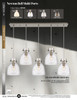 INNOVATIONS 125-410-1PS-BB-G412-8ME Newton Bell 5-Light Linear Pendant Brushed Brass