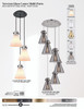 INNOVATIONS 116-410-1PS-PN-G411-8ME Newton Cone 6-Light Multi Pendant Polished Nickel
