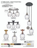 INNOVATIONS 113B-3P-PC-G292 Salina 3-Light Multi Pendant Polished Chrome