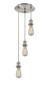 INNOVATIONS 113B-3P-SN-G128-10 Athens 3-Light Multi Pendant Brushed Satin Nickel