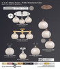 INNOVATIONS 113B-3P-BAB-G1216-12WM White Mouchette 3-Light Multi Pendant Black Antique Brass