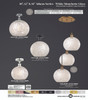 INNOVATIONS 113B-3P-PC-G1216-10WM White Mouchette 3-Light Multi Pendant Polished Chrome