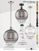 INNOVATIONS 113B-3P-PC-G556-12CL Rochester 3-Light Multi Pendant Polished Chrome