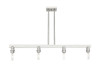 INNOVATIONS 716-4I-SN-G559-8SDY Bridal Veil 4-Light Island Light Brushed Satin Nickel