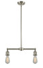 INNOVATIONS 209-SN-G208-12 Beacon 2-Light Island Light Brushed Satin Nickel