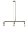 INNOVATIONS 213-SN-G208-10 Beacon 3-Light Island Light Brushed Satin Nickel