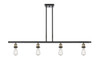 INNOVATIONS 516-4I-BAB-G128-8 Athens 4-Light Island Light Black Antique Brass