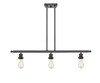 INNOVATIONS 516-3I-BK-G128-12 Athens 3-Light Island Light Matte Black
