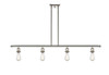 INNOVATIONS 516-4I-PN-G559-8ME Bridal Veil 4-Light Island Light Polished Nickel