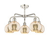 INNOVATIONS 516-5CR-PN-G128-6 Athens 5-Light Chandelier Polished Nickel