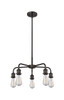 INNOVATIONS 516-5CR-OB-G128-10 Athens 5-Light Chandelier Oil Rubbed Bronze