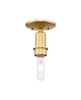 INNOVATIONS 716-1C-SG-NBD2-16-NAT Natural Ballston Dome 1-Light Semi-Flush Mount Satin Gold