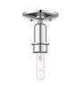INNOVATIONS 716-1C-PC-G559-12CL Bridal Veil 1-Light Semi-Flush Mount Polished Chrome