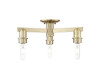INNOVATIONS 716-3F-AB-G484-7SL Brookhaven Flute 3-Light Semi-Flush Mount Antique Brass