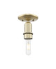 INNOVATIONS 716-1C-AB-G483-8SL Brookhaven Globe 1-Light Semi-Flush Mount Antique Brass