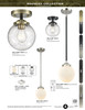 INNOVATIONS 284-1C-BAB Beacon 1-Light Semi-Flush Mount Black Antique Brass