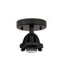INNOVATIONS 288-1C-BK Nouveau 2 1-Light Semi-Flush Mount Matte Black