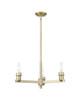 INNOVATIONS 716-3CR-AB-G559-8ME Bridal Veil 3-Light Flush Mount Antique Brass