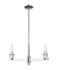 INNOVATIONS 716-3CR-PN-G559-8GWH Bridal Veil 3-Light Flush Mount Polished Nickel