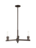 INNOVATIONS 716-3CR-OB-G559-5SM Bridal Veil 3-Light Flush Mount Oil Rubbed Bronze