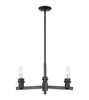 INNOVATIONS 716-3CR-BK-G483-8SL Brookhaven Globe 3-Light Flush Mount Matte Black