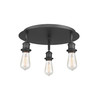 INNOVATIONS 916-3C-BK-G208-8 Beacon 3-Light Flush Mount Matte Black