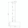 WAREHOUSE OF TIFFANY'S MD250/3PM Lumi 17.7 in. 3-Light Indoor Matte Black and White Finish Chandelier