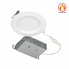 JESCO RLF-6615FR-UNI-SW5-WH LED 6" Fire Rated Round Shallow Regressed 120-277V 15W 90CRI Downlight Fixture