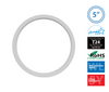 NICOR LIGHTING DSE53120SRDWH DSE 5-inch White Round Selectable LED Surface Mount Downlight