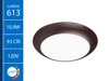 NICOR LIGHTING RSD41120SOB RSD Selectable 4 in. Oil-Rubbed Bronze Surface Mount LED Downlight