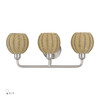 LIVEX LIGHTING 13683-91 3 Light Brushed Nickel Vanity Sconce