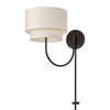 LIVEX LIGHTING 41940-92 1 Light English Bronze Swing Arm Wall Lamp