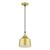 LIVEX LIGHTING 51472-33 LED Soft Gold Pendant