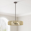 LIVEX LIGHTING 53174-92 4 Light English Bronze Pendant