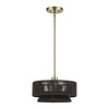 LIVEX LIGHTING 49141-01 1 Light Antique Brass Pendant