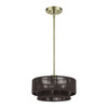 LIVEX LIGHTING 49141-01 1 Light Antique Brass Pendant