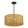 LIVEX LIGHTING 60043-07 3 Light Bronze Pendant Chandelier