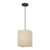 LIVEX LIGHTING 52274-07 1 Light Bronze Pendant