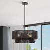 LIVEX LIGHTING 49144-92 4 Light English Bronze Pendant Chandelier