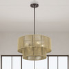 LIVEX LIGHTING 53154-92 4 Light English Bronze Pendant Chandelier