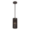LIVEX LIGHTING 49121-92 1 Light English Bronze Mini Pendant